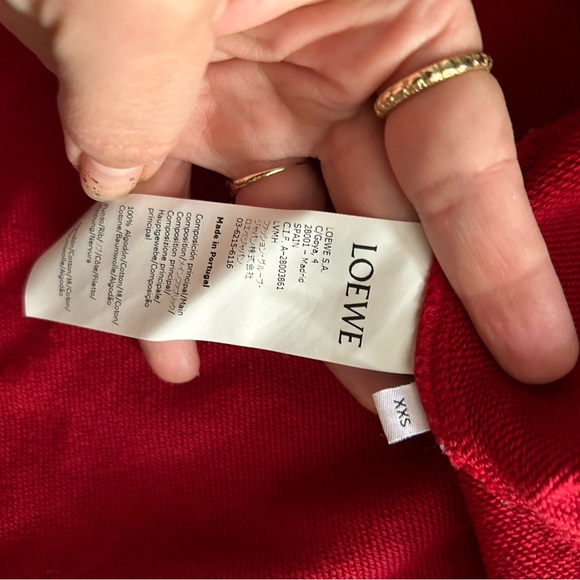 Loewe Red Anagram Sweatshirt - Picture 8 of 10